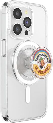 PopSockets Round Phone Grip Compatible with MagSafe, Adapter Ring Included, Phone Holder, Wireless Charging Compatible, Deadpool x Wolverine - DP & Wolv Comic Cover in Saudi Arabia