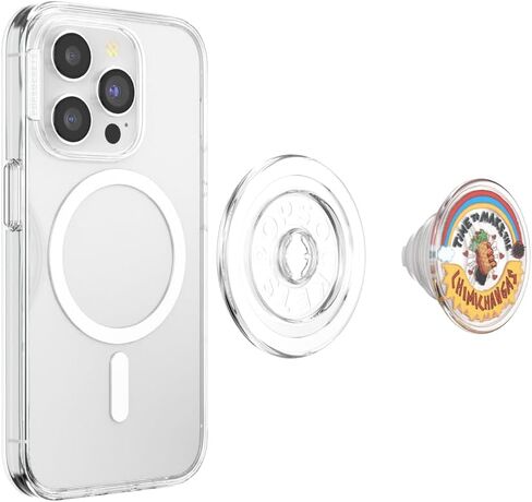 PopSockets Round Phone Grip Compatible with MagSafe, Adapter Ring Included, Phone Holder, Wireless Charging Compatible, Deadpool x Wolverine - DP & Wolv Comic Cover in Saudi Arabia