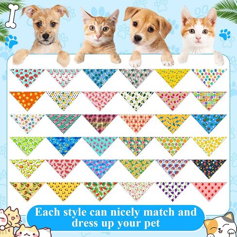 Sanwuta 72 PCS Dog Bandana Bulk Bulk Puppy Triangle Divings Cat Bandanas قابلة للتعديل لينة لطيفة المثلثات المثلثات المثلثات المثلثات للكلاب الصغيرة المتوسطة للحيوانات الأليفة (نمط الشريط) in Kuwait
