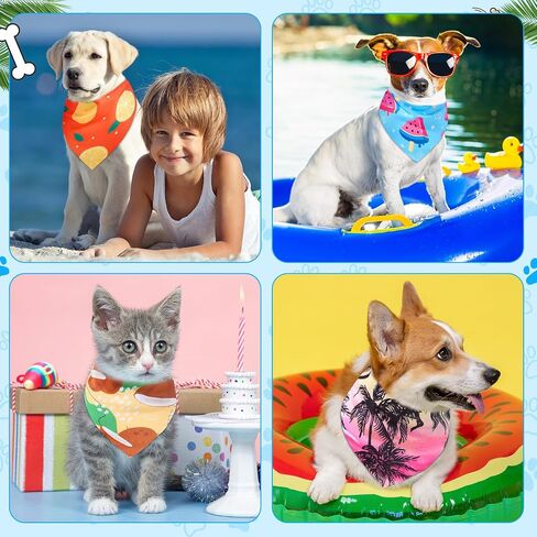 Sanwuta 72 PCS Dog Bandana Bulk Bulk Puppy Triangle Divings Cat Bandanas قابلة للتعديل لينة لطيفة المثلثات المثلثات المثلثات المثلثات للكلاب الصغيرة المتوسطة للحيوانات الأليفة (نمط الشريط) in Kuwait