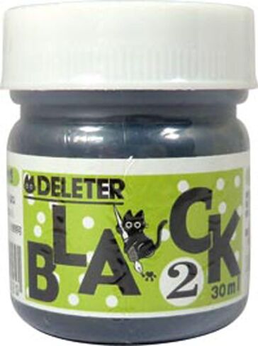 Deleter Manga Ink, Black 4, Versatile, Marker & Water Proof Extra Black Ink, Matte Black, 30ml/Bottle, 1 Bottle (341-0005),1-Pack in Kuwait