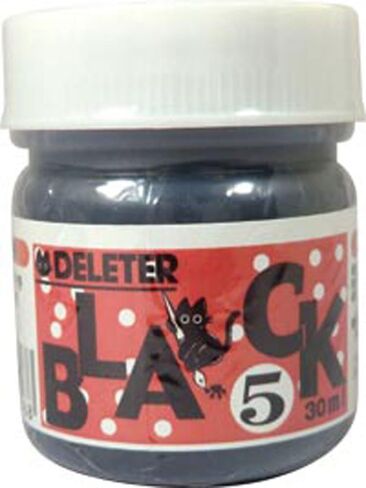 Deleter Manga Ink, Black 4, Versatile, Marker & Water Proof Extra Black Ink, Matte Black, 30ml/Bottle, 1 Bottle (341-0005),1-Pack in Kuwait