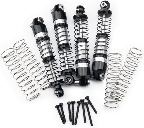 RCLIONS RC Car Shocks 43mm Oil Shock Absorber for AXIAL SCX24 1/24th RC Crawler Car Upgrade Parts in Kuwait
