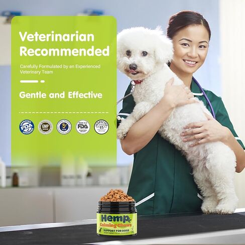 Zingly Hemp Calming Chews for Dogs Calming Treats Chews - Anxiety Relief Treats, Separation Anxiety Relief for Dogs Calming Treats Pet Calming Care Chews for Anti Anxiety Dogs, Bacon, 30 Counts in Kuwait