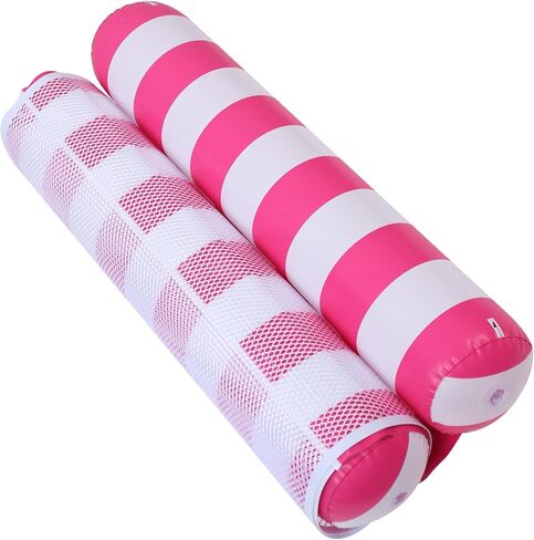 2/4-Pack, Cylindrical Striped Dual Tube Swimming Pool Float Adult Swimming Ring, Swimming Pool Float Adult, Swimming Pool Accessories, Made of PVC Material. Suitable for Playing On Beaches, Pools, in Saudi Arabia