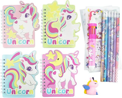 Small Cute Notebooks Set Of 4 -Journal Set for Kids Birthday Christmas Gift School Travel Secret Diary,Pocket Spiral Notebooks With Lined Pages in Saudi Arabia