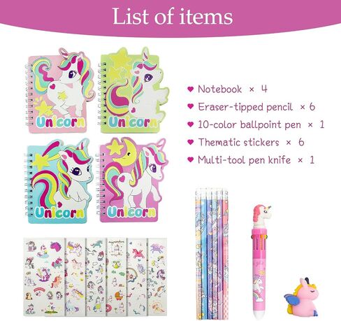 Small Cute Notebooks Set Of 4 -Journal Set for Kids Birthday Christmas Gift School Travel Secret Diary,Pocket Spiral Notebooks With Lined Pages in Saudi Arabia