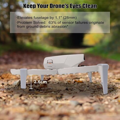 4PCS Landing Gear Extension for DJI Flip Drone Accessories Fly More Combo, Height Increasing Bracket, Anti-Scratch & Anti-Friction Legs Quick Release Kickstand for Drone Landing Protection in Saudi Arabia