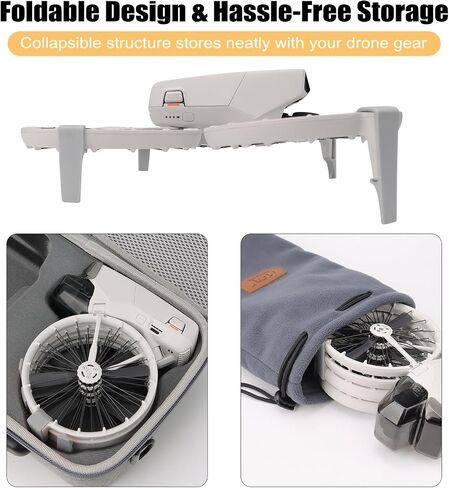 4PCS Landing Gear Extension for DJI Flip Drone Accessories Fly More Combo, Height Increasing Bracket, Anti-Scratch & Anti-Friction Legs Quick Release Kickstand for Drone Landing Protection in Saudi Arabia