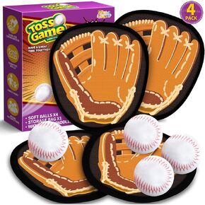 SpringFlower Catch and Toss Game, Outdoor Sport Game Toy for Toddlers Kids, Stick Ball Catch Game Set Toy Gifts for Boys & Girls,Kids Baseball Beach Outdoor Indoor Pool Game in Kuwait