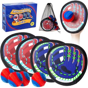 Safe Toss and Catch Ball Set – 0.8oz Soft Ball & Flexible Paddle – Indoor Outdoor Game for Toddlers & Kids – Fun Baseball Toy for Yard Beach Pool for Boys & Girls Ages 2–12