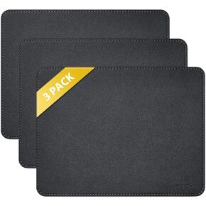 3 Pack Mouse Pad ، حصيرة فأر كمبيوتر مع قاعدة Cork المضادة للانزلاق ، وسادة الماوس المقاومة للبقع للكمبيوتر المحمول ، والألعاب ، والمنزل والمكتب ، 9.84 × 7.56 بوصة المكتب المكتب الملحقات