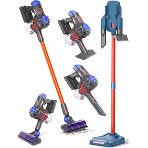 Kids Vacuum That Really Works, Toddler Vacuum Toy That Works, Play Working Kids with Real Suction Pretend Cleaning Toys Cleaner Set for Toddlers