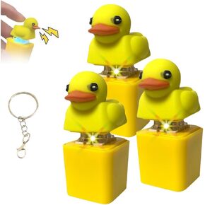 لعبة Duck Quacking Toy ، Quacking Duck Fidget Toy -keychain ، Quakeys Toy Duck ، Duck Keyboard keycaps that Quack ، Truction Ceareiver Teave Teavy Sensory (3pcs)
