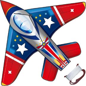 لعبة Life Kites للأطفال الذين تتراوح أعمارهم بين 4 و 8 سنوات ، طائرة ورقية ، سهلة الطيران طائرة طائرة طائرة طيبة كبيرة للمتعة في الهواء الطلق ، نسيج ريبستوب متين مع سلسلة 300 قدم