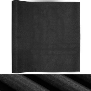 Book Cloth for Book Binding 56 x 12 Inch Fabric Surface and Paper Backed Bookcover Easy to Use Strong Fabric Materials Bookbinding Supplies for Scrapbooking Album DIY Crafts Cover Black