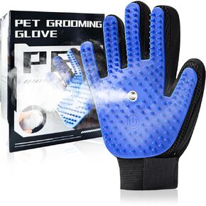 Pet Steam Grooming Gloves, Cat Grooming Steam Gloves, Dog Washing Gloves, Pet Grooming Gloves for Dogs & Cats, Deshedding Steam Brush, Dog Hair Remover Massage Glove