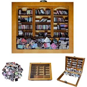 رف الكتب القلق 300pcs الكتب الصغيرة ، هز الإجهاد ، الكتب العلامات التجارية المصغرة إكسسوارات رف الكتب لمكتب المكاتب المنزلية ديكور وكتب عشاق الهدايا