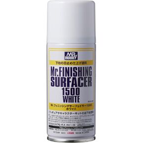 GSI CREOS B529 Mr. Finishing Surfacer White 1500 Aerosol, GSI
