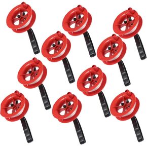عجلات 10pclly 10pcs خفيفة الوزن بكرة طائرة ورقية مملوكة يدويًا للطيران الخارجي المناسب للبالغين وملحقات الطائرات الورقية من أجل المتعة والطيران