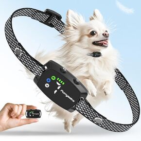 Bark Collar for Small Medium Dogs. Dog Bark Collar with No Shock Safe & Humane Mode，Barking Collar with 7 Adjustable Sensitivity & 3 Adjustable Beep & Vibration Modes