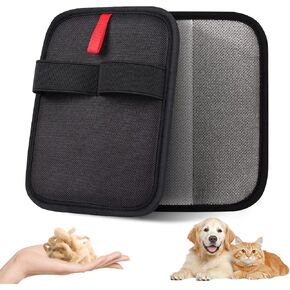 Pet Hair Remover, Electrostatic Pet Hair Removal Gloves, Reusable Cat & Dog Hair Remover for Couch, Furniture, Carpet, Car Seat, Upgraded Animal Fur Removal Tool, Cat Grooming Gloves-1 PCS