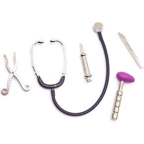 5Pcs Dollhouse Mini Stethoscope Care Tools Dollhouse Dolls Miniature Garden Kit, Hospital Accessories Toys Set for Toy House Decoration Doll Miniature,Dollhouse Décor,Dollhouse Accessories