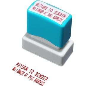 WAFJAMF Return to Sender Not at This Address Stamp Self Inking Rubber Stamp