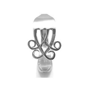 Silver fork bracelet in celtic design. Celtic knot cuff bracelet. Sustainable handmade jewelry. Wide cuff bracelet. Recycled jewelry. Eco friendly gifts.