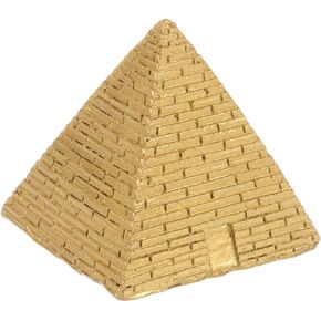 تمثال هومويو المصري الهرمي ، تمثال راتينج صغير الحجم التمييز ، ديكور المنزل ، تمثال هرمي ميني قديم لحوض السمك زن رمال ديكور ذهبي
