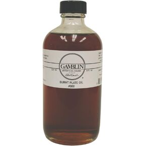 Gamblin Burnt Plate Oil #000 8 Oz