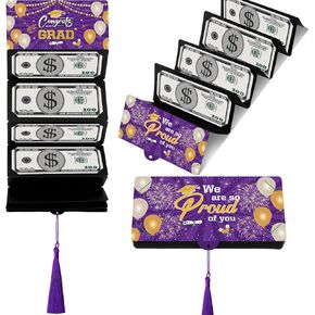 Graduation Money Holder 2025 with 10 Slots, Surprise Congrat Grad Money Envelopes for Cash Gifts, College Middle High School Graduation Gifts Ideas for Girls Boys Daughter Son Men Women