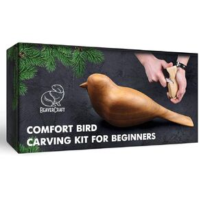 Beavercraft Wood Corving Kit Comfort Bird DIY مجموعات DIY للبالغين هوايات مجموعة سكين المبتدئين والأطفال مجموعات حرفة كيت