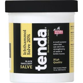 Tenda Horse Products 20 ٪ Salve Ichthammol Salve لحوافر الخيول ، 16 أوقية. جرة.