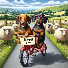 مجموعات الطلاء Pffngpen Diamond للبالغين ، 5D DIY Dog Diamond Art Kits للمبتدئين ، فنية الماس الدائرية الكاملة لديكور الجدار المنزلي ، حيوان ، 12 × 12 بوصة