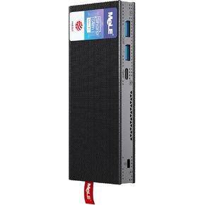 MeLE Fanless Mini PC Stick PCG02 Pro 12th Gen Alder Lake - N100(up to 3.4GHz), 8GB DDR4 RAM 256GB Desktop Computer Stick Support 4K Dual HDMI USB3.2 WiFi BT Ethernet,Home Business Office Industrial
