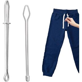 2pcs Rope Threaders, DIY Draw String Clip Replacement Easy Insert Bodkin Sewing Tool Drawstring Puller Tool Supplies Accessories Set for Hoodies Sweatpant Coats Pants