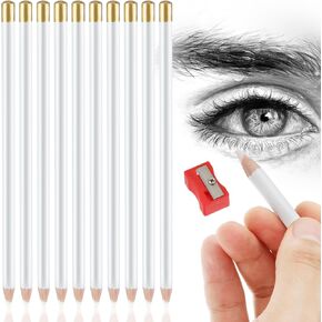 10 PCS Eraser Pencil Pencil Penccoal Pencics لرسم أقلام الرصاص للرسم وتظليل محايات العجلة للفنانين مجموعة قلم القلم Eraser Sketch Pencic
