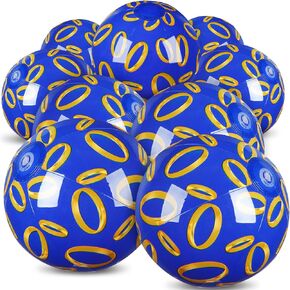 Leyndo Hollowfly 12 Pack تحت عنوان Beach Ball 7.87 "Bulk for Summer Pool and Beach Game Gifts and Birthday Party Supplies and End of the Year Class Party Secorations