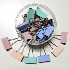 MO Landi Paper Binder Clips for Office و Home and Schools اللوازم ، 1.6 بوصة ، 22 قطعة