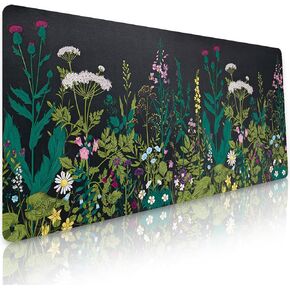 Bloss Flower Desk Mat, PU Leather Desk Pad, Desk Matt for Desktop, Waterproof Desk Pad Mat, Computer Mat for Office Work/Home/Decor/Desk Protector(31.5 x 15.7 Inches)