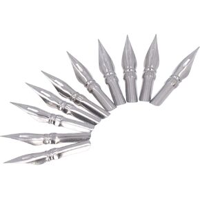 10pcs خط النطق Nibs نصائح القلم Dip Dip for Manga Pen Nibs استبدال Turnbuckle Tip Dip Pen Nibs Dip Dip Pen