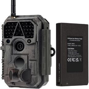 Trail Camera, 48MP 1440p, Clear 100ft Night Vision Motion Activated, Hunting Game Camera with Fast 0.1s Trigger Speed, IP66 Waterproof
