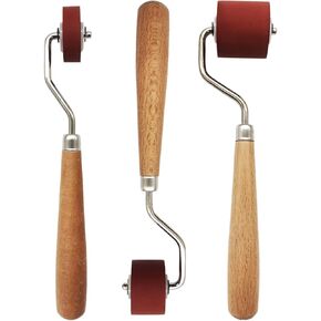 3 PCS Craft Craft Brayers Brayer Rollers ، Rubber Rollers Brayer ، Rubber Brayer Roller Brayer Ink Roller للختم ، الطباعة ، الطباعة