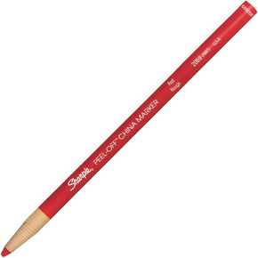Sharpie 2059 Peel-Off China Markers Red Dozen