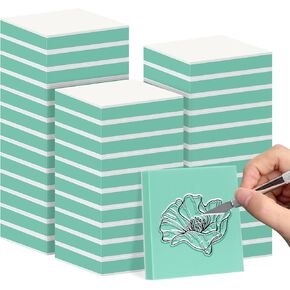 36 PCS 2 "× 2" كتل نحت المطاط كتل مشمع لكتل ​​طوابع الطباعة ، كتلة نحت طوابع الصياغة DIY ، ناعمة وسهلة نحت (مربع)