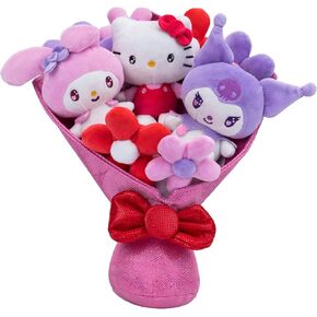 Hello Kitty and Friends - باقة Valentine ذات 12 بوصة - 9 أفخم شملت - منتج Sanrio المرخص رسميًا من Jazwares