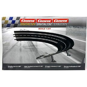 High Banked Curve 1/30, 6Piece - Digital 124/132 & Analog