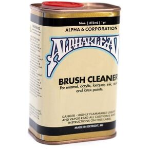 AlphaKlean Brush Cleaner, The All-Purpose Solution for Cleaning Your Paint Brushes, 16oz