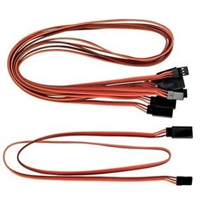 Apex RC Products Jr Style 24 " / 600mm Servo Extension - 5 Pack #1022